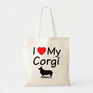 Ich Liebe mein Corgi Hund Tragetasche