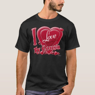 Ich Liebe Mein Cousin rot - Herz T-Shirt