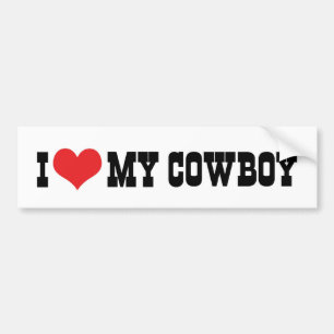 Ich Liebe mein Cowboy-Autoaufkleber Autoaufkleber