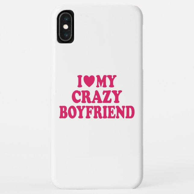 Ich Liebe mein Crazy Boyfriend Case-Mate iPhone Hülle (Rückseite)