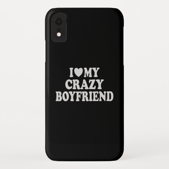 Ich Liebe mein Crazy Boyfriend Case-Mate iPhone Hülle (Rückseite)