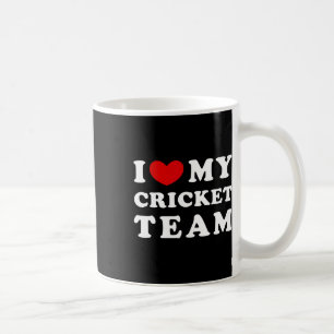 Ich liebe mein Cricket-Team Kaffeetasse