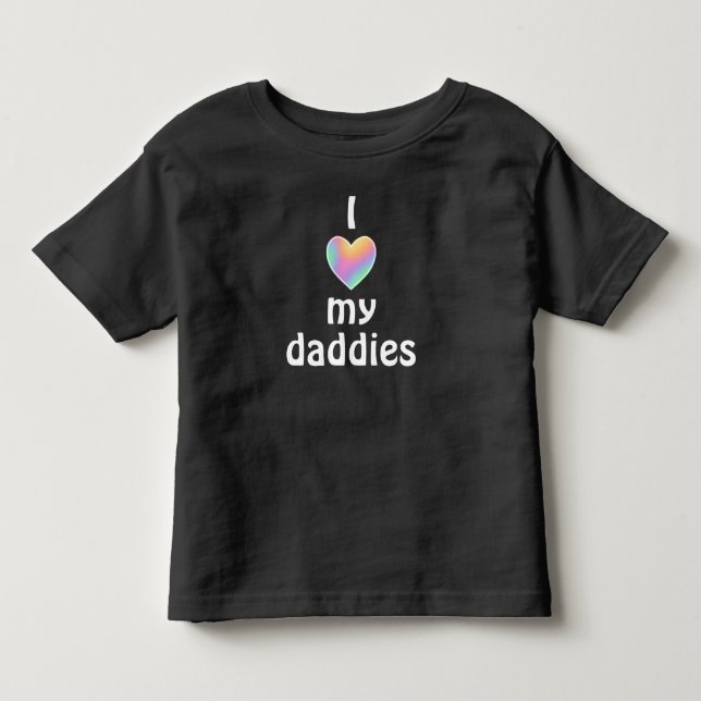 Ich Liebe Mein Daddies T - Shirt Kleinkind (Vorderseite)