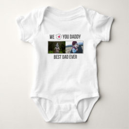 ICH LIEBE MEIN DADDY BABY SCHLIESSEN CUSTOM-FOTO BABY STRAMPLER