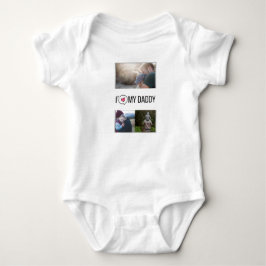 ICH LIEBE MEIN DADDY BABY SCHLIESSEN CUSTOM-FOTO BABY STRAMPLER