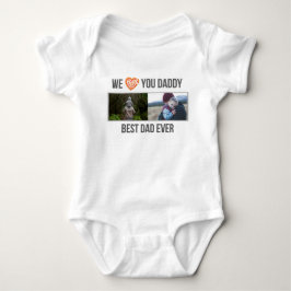 ICH LIEBE MEIN DADDY BABY SCHLIESSEN CUSTOM-FOTO BABY STRAMPLER
