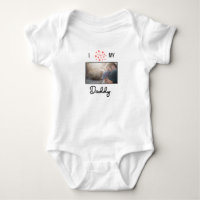 ICH LIEBE MEIN DADDY BABY SCHLIESSEN CUSTOM-FOTO