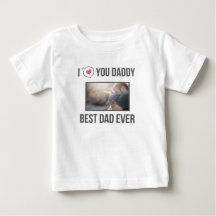 ICH LIEBE MEIN DADDY BABY SCHLIESSEN CUSTOM-FOTO