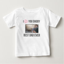 ICH LIEBE MEIN DADDY BABY SCHLIESSEN CUSTOM-FOTO