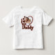Ich Liebe mein Daddy Daughter Pink Brown Foto Kleinkind T-shirt (Vorderseite)
