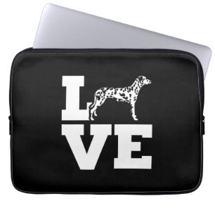 Ich Liebe mein Dalmatiner Hund Laptopschutzhülle