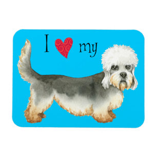 Ich Liebe mein Dandie Dinmont Terrier Magnet