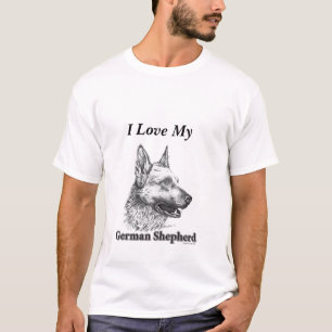 Ich Liebe mein Deutscher Hirte T-Shirt