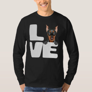 Ich Liebe mein deutscher Pinscher Hund T-Shirt