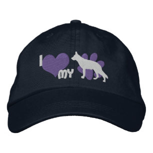 Ich Liebe mein deutscher Schäferhund bestickt Hat  Bestickte Baseballkappe