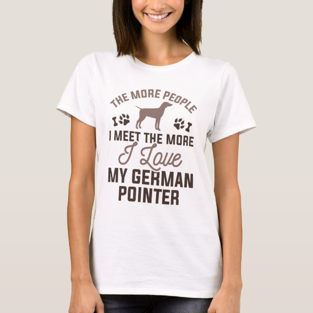 Ich Liebe mein deutscher Zeiger T-Shirt (Vorderseite)