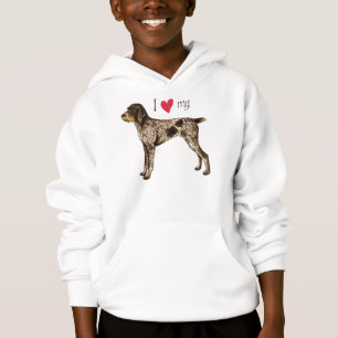 Ich Liebe mein deutsches Drahthaar Pointer Hoodie