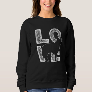 Ich Liebe mein deutsches Schäferhund Thema Graphic Sweatshirt