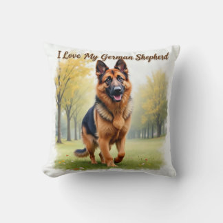 Ich liebe mein deutsches Schäferhund-Wurfkissen Kissen