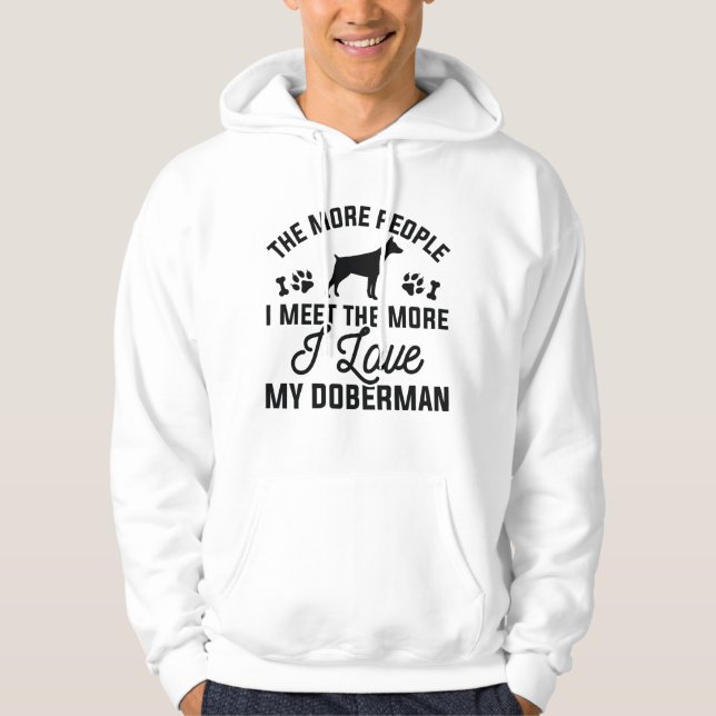 Ich Liebe Mein Doberman Hoodie (Vorderseite)