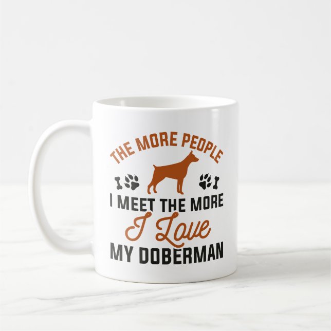 Ich Liebe Mein Doberman Kaffeetasse (Links)