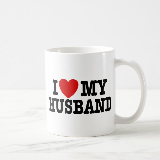 Ich Liebe mein Ehemann Kaffeetasse (Rechts)