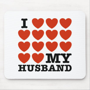 Ich Liebe mein Ehemann Mousepad