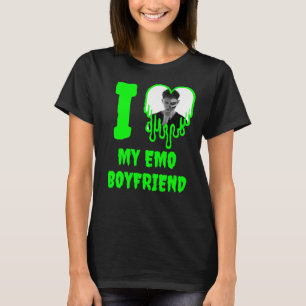 Ich Liebe mein Emo Boyfriend, das Foto des grünen T-Shirt
