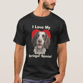 Ich Liebe mein englischer Springer Spaniel Welpen T-Shirt