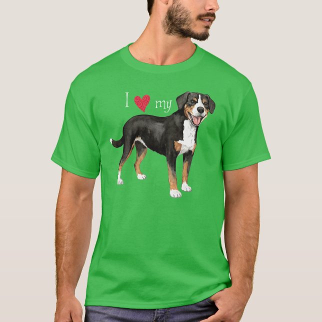 Ich Liebe mein Entlebucher-T - Shirt (Vorderseite)