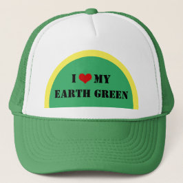 Ich Liebe mein Erdgrün - Planet Trucker Hat Truckerkappe