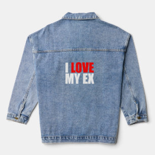 Ich Liebe mein Ex Jeansjacke