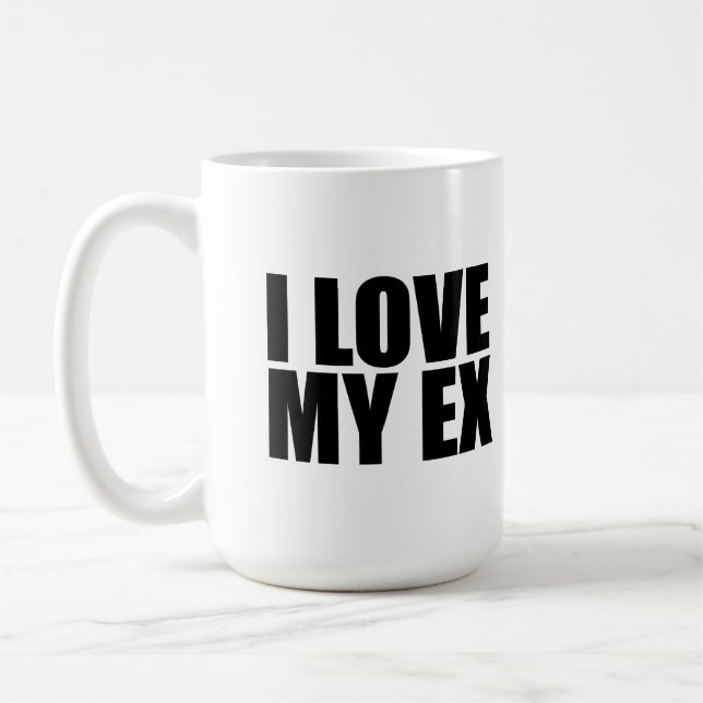 Ich Liebe mein Ex Kaffeetasse (Links)