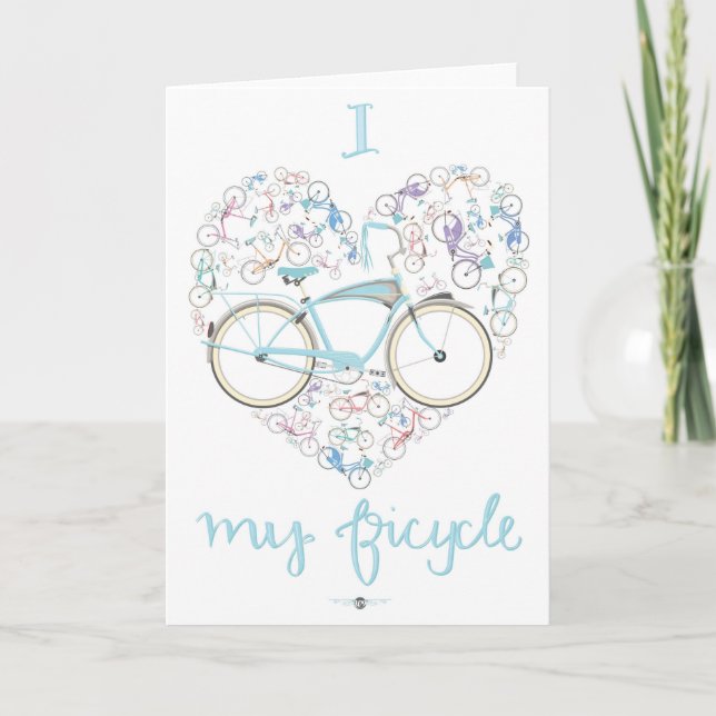 Ich Liebe mein Fahrrad.jpg Karte (Vorderseite)