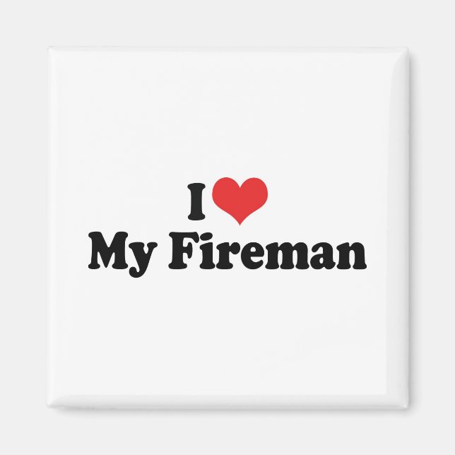 Ich Liebe mein Feuermann Magnet (Vorne)