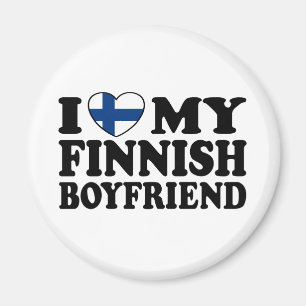 Ich Liebe mein finnischer Freund Magnet