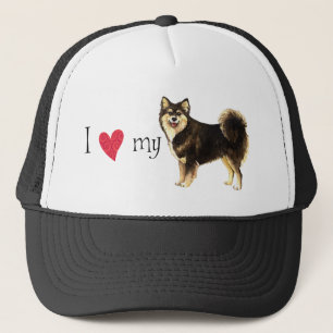 Ich Liebe mein finnisches Lapphund Truckerkappe