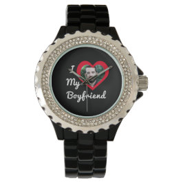 Ich Liebe Mein Freund Bae Personalisiertes Foto Armbanduhr