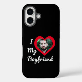 Ich Liebe Mein Freund Bae Personalisiertes Foto iPhone 16 Hülle