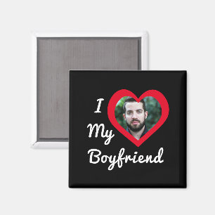 Ich Liebe Mein Freund Bae Personalisiertes Foto Magnet