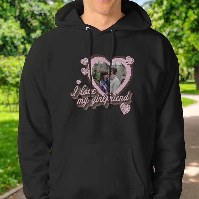 Ich Liebe Mein Freund Custom Foto Hoodie (Von Creator hochgeladen)