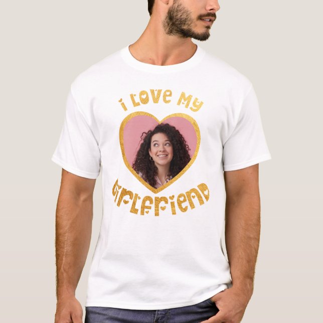 Ich Liebe Mein Freund Custom T - Shirt (Vorderseite)