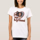 Ich Liebe mein Freund Foto Pink Brown T-Shirt (Vorderseite)