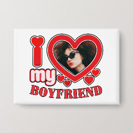 Ich Liebe mein Freund Funny Trendy Geschenk Button