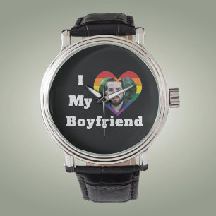 Ich Liebe Mein Freund Gay Pride LGBTQ Benutzerdefi Armbanduhr