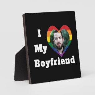 Ich Liebe Mein Freund Gay Pride LGBTQ Benutzerdefi Fotoplatte