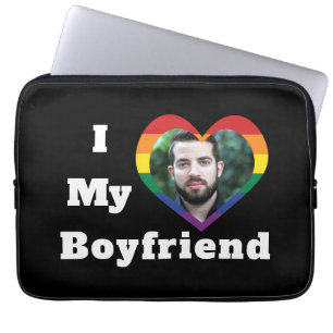Ich Liebe Mein Freund Gay Pride LGBTQ Benutzerdefi Laptopschutzhülle
