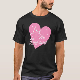 Ich Liebe, mein Freund Herz Meine Boyfriend-Grafik T-Shirt