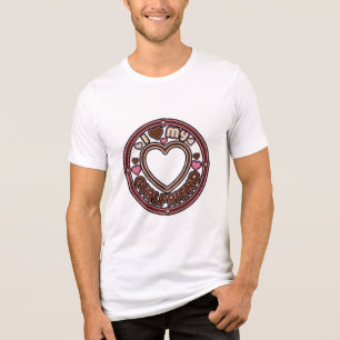 Ich liebe mein Freund Herz T-Shirt Tri-Blend Shirt