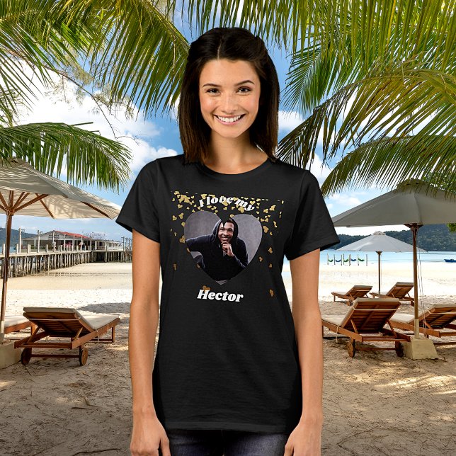Ich Liebe mein Freund Herzname Foto T-Shirt (Von Creator hochgeladen)